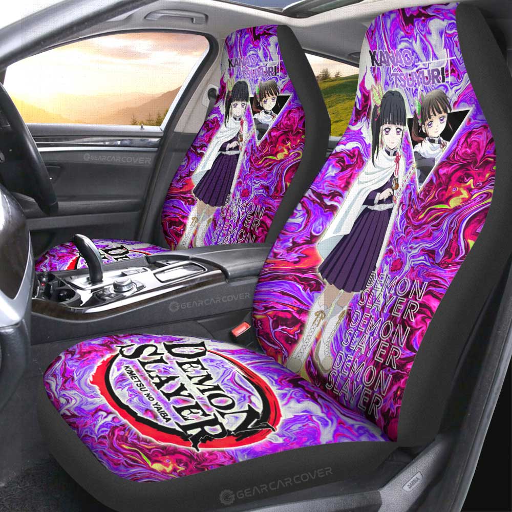 Kanao Tsuyuri Car Seat Covers Custom Demon Slayer Anime Car Accessorie