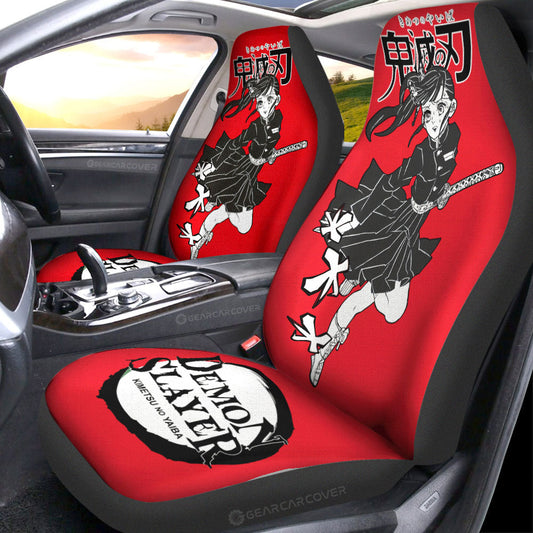 Kanao Tsuyuri Car Seat Covers Custom Demon Slayer Anime Car Accessories Manga Style For Fans - Gearcarcover - 2
