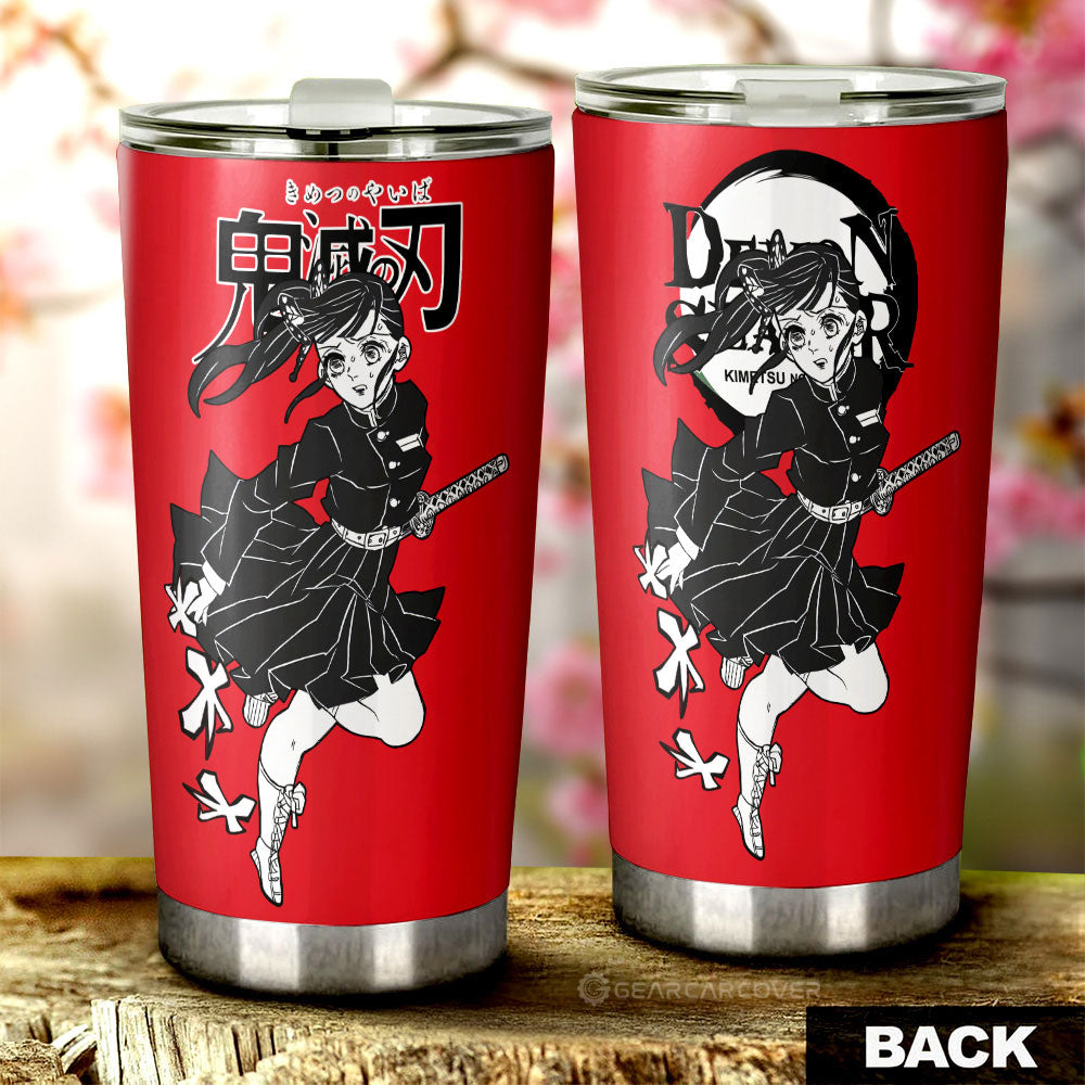 Kanao Tsuyuri Tumbler Cup Custom Demon Slayer Anime Car Accessories Manga Style For Fans - Gearcarcover - 3