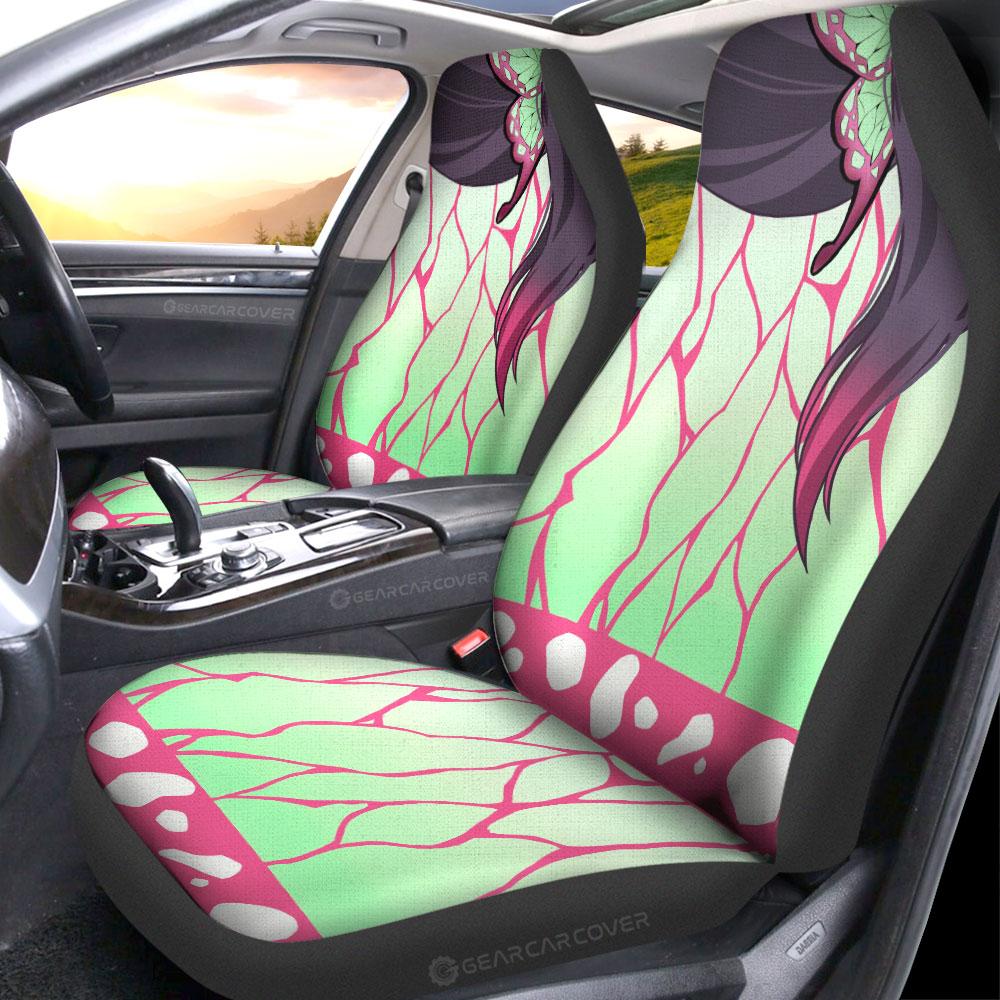 Kanao Uniform Car Seat Covers Custom Hairstyle Demon Slayer Anime Car Interior Accessories - Gearcarcover - 2