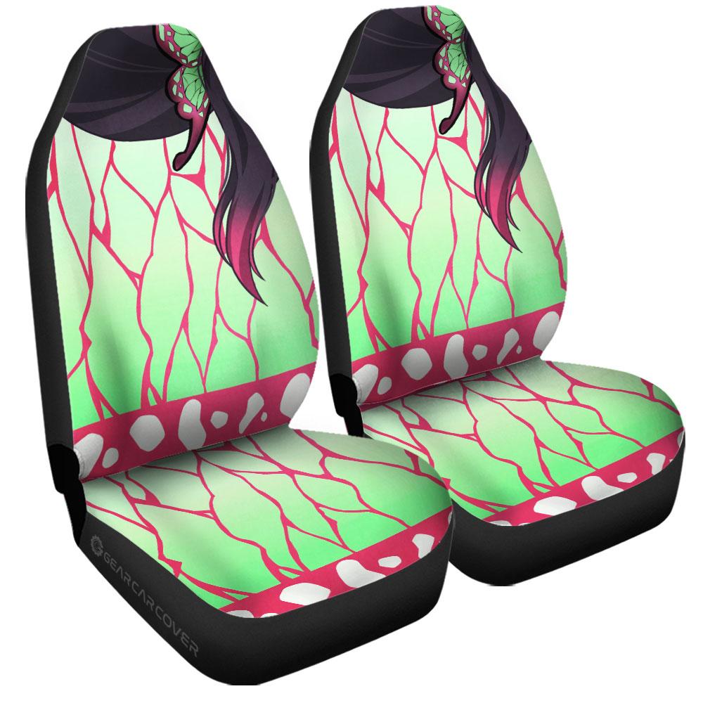 Kanao Uniform Car Seat Covers Custom Hairstyle Demon Slayer Anime Car Interior Accessories - Gearcarcover - 3