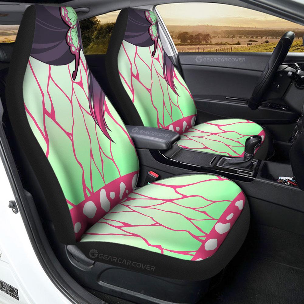 Kanao Uniform Car Seat Covers Custom Hairstyle Demon Slayer Anime Car Interior Accessories - Gearcarcover - 1