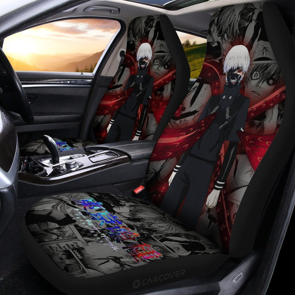 Kaneki Ken Kagune Car Seat Covers Custom Anime Tokyo Ghoul Car Accessories - Gearcarcover - 2