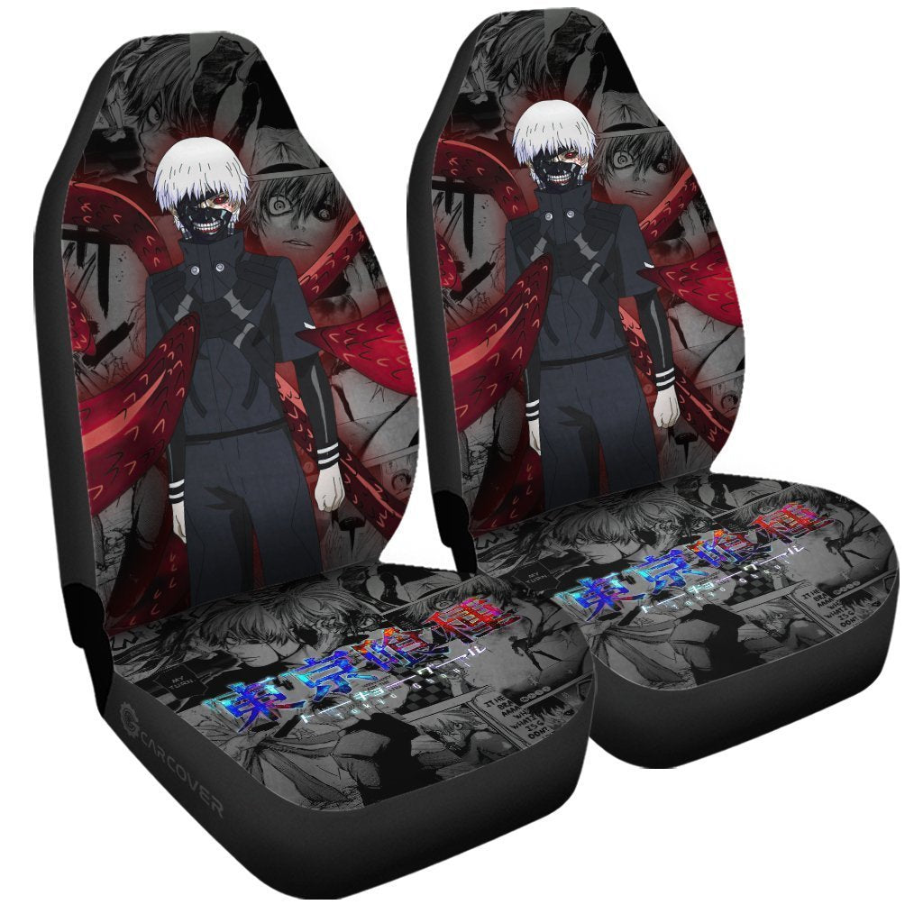 Kaneki Ken Kagune Car Seat Covers Custom Anime Tokyo Ghoul Car Accessories - Gearcarcover - 3