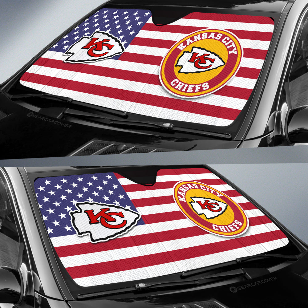 Kansas City Chiefs Car Sunshade Custom Car Decor Accessories - Gearcarcover - 2