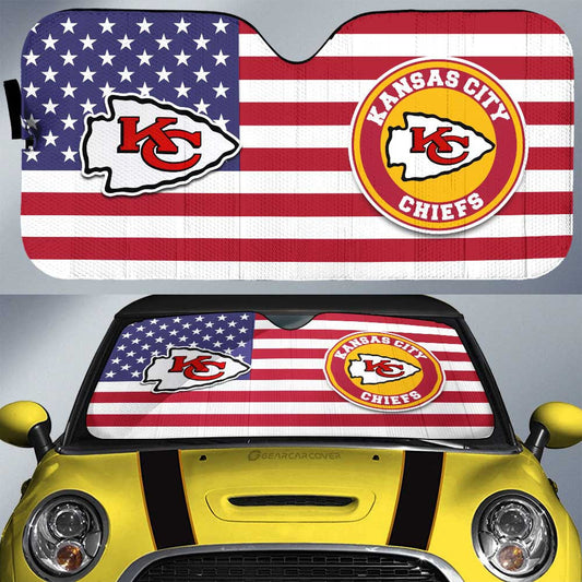 Kansas City Chiefs Car Sunshade Custom Car Decor Accessories - Gearcarcover - 1
