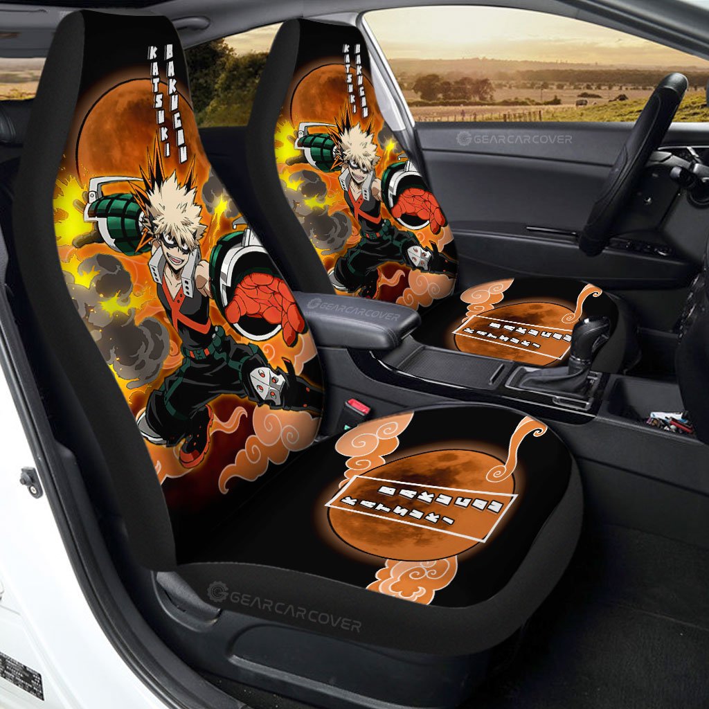 Katsuki Bakugo Car Seat Covers Custom Anime My Hero Academia Car Interior Accessories - Gearcarcover - 1