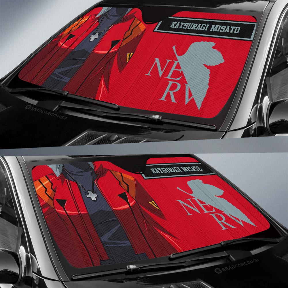 Katsuragi Misato Car Sunshade Custom NGE Car Interior Accessories - Gearcarcover - 2