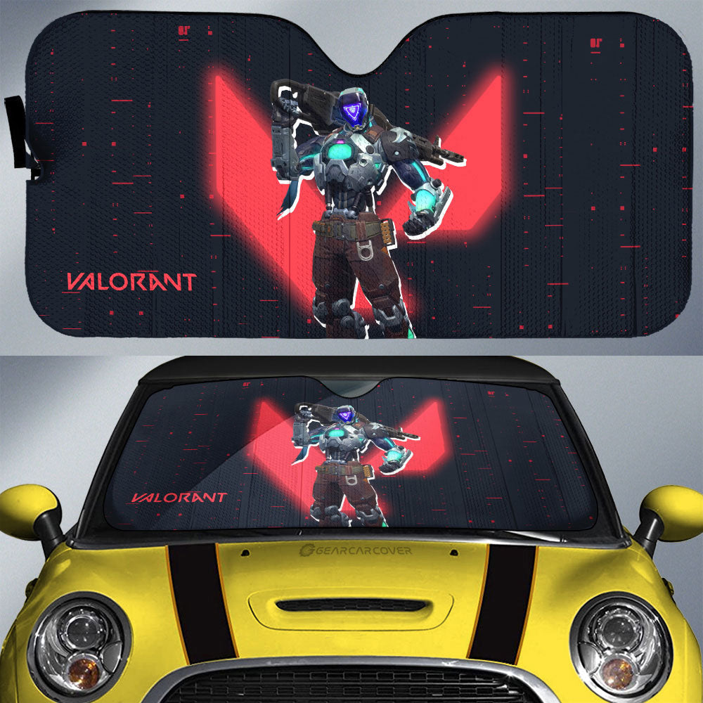 Kay O Car Sunshade Custom Valorant Agent - Gearcarcover - 1