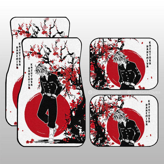 Kazutora Hanemiya Car Floor Mats Custom Japan Style Tokyo Revengers Anime Car Accessories - Gearcarcover - 1