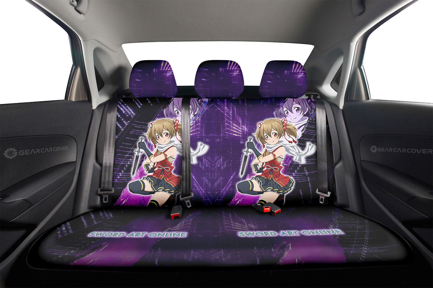 Keiko Ayano (Silica) Car Back Seat Cover Custom Sword Art Online Anime - Gearcarcover - 2