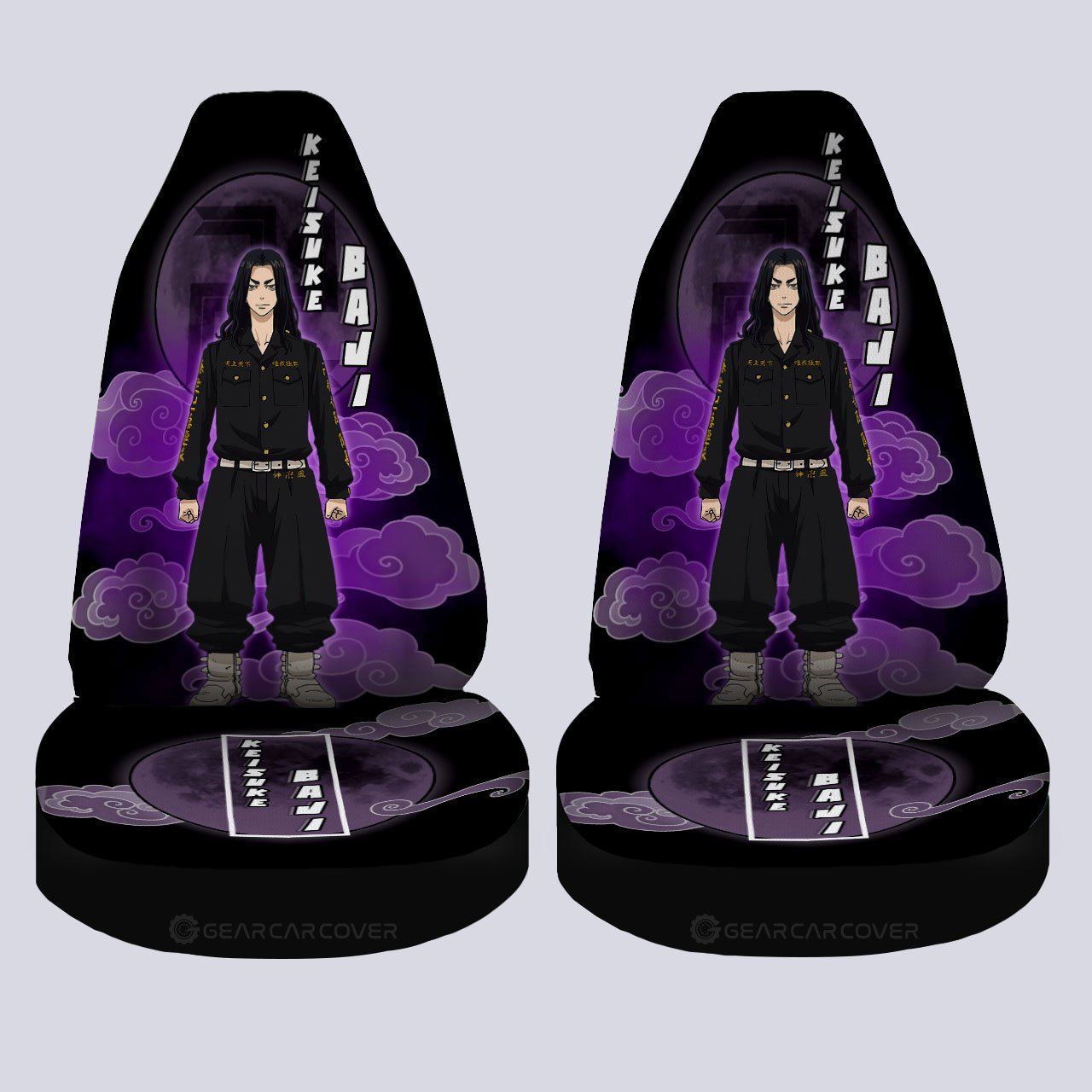 Keisuke Baji Car Seat Covers Custom Tokyo Revengers Anime Car Interior Accessories - Gearcarcover - 4