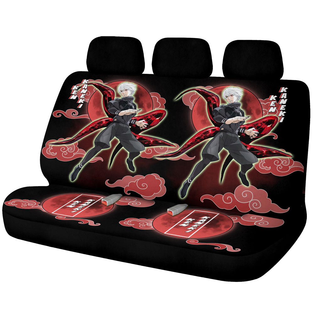 Ken Kaneki Car Back Seat Covers Custom Tokyo Ghoul Anime Car Accessories - Gearcarcover - 1