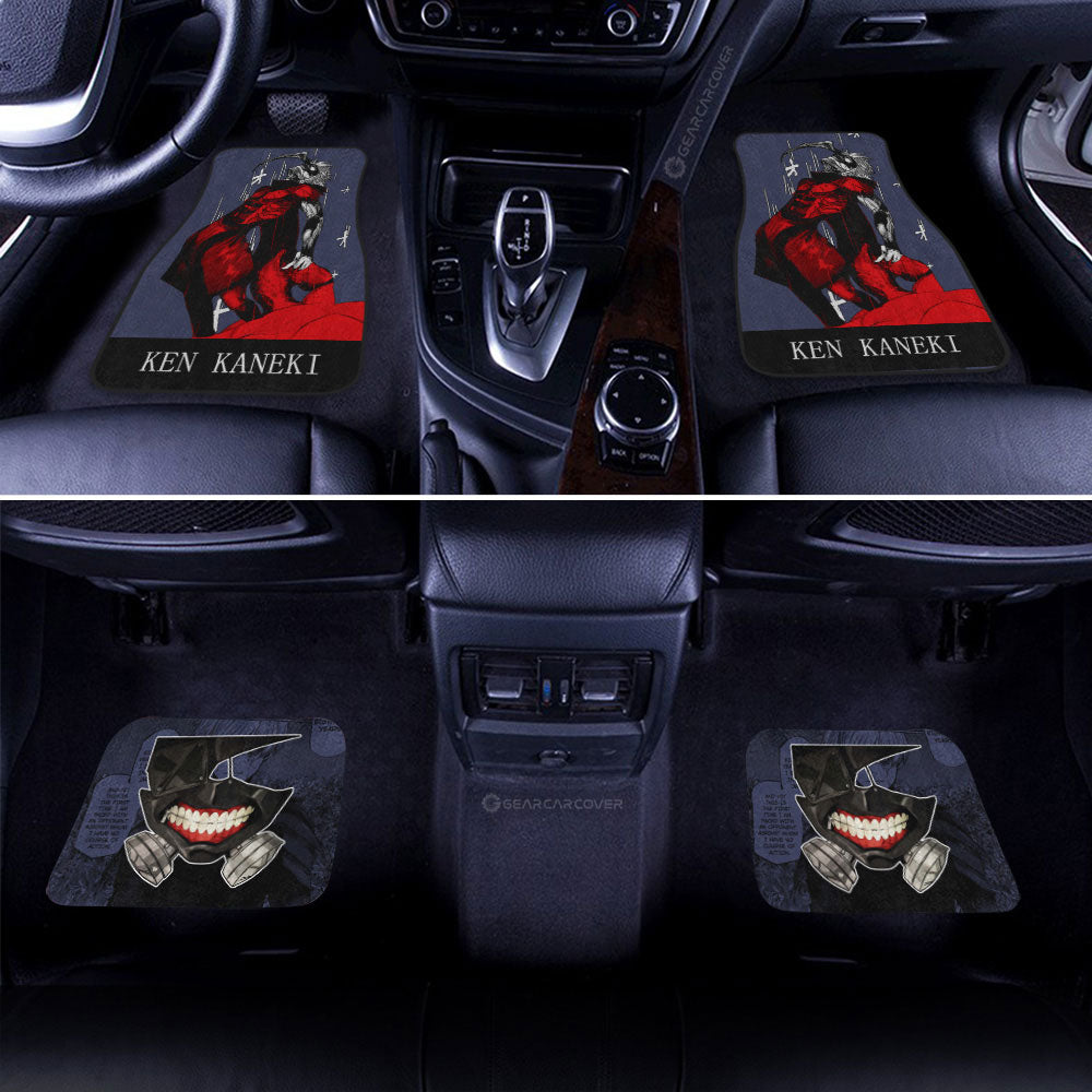 Ken Kaneki Car Floor Mats Custom Tokyo Ghoul Anime Car Accessories - Gearcarcover - 3