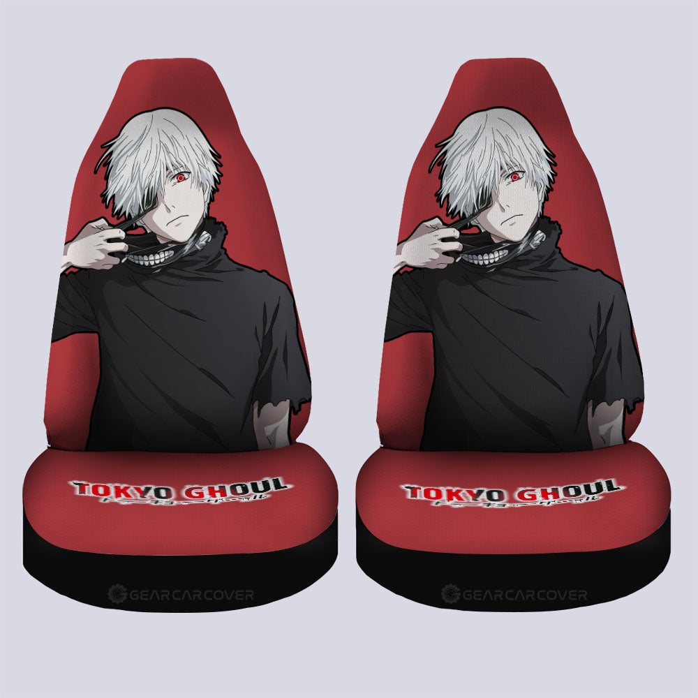 Ken Kaneki Car Seat Covers Custom Main Tokyo Ghoul Anime Car Accessories - Gearcarcover - 4