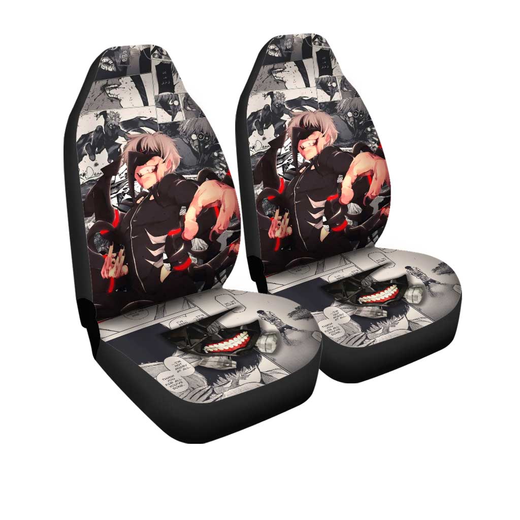 Ken Kaneki Car Seat Covers Custom Manga Anime Tokyo Ghoul Car Accessories - Gearcarcover - 3