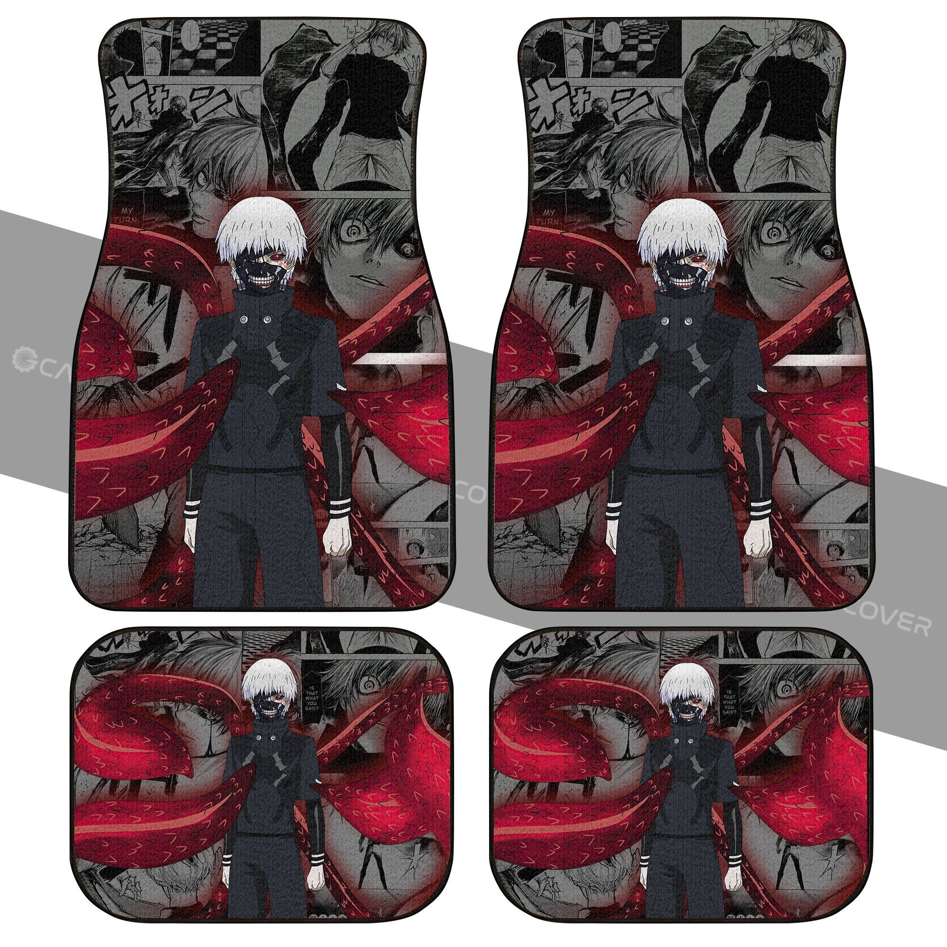 Ken Kaneki Kagune Car Floor Mats Custom Anime Tokyo Ghoul Car Accessories - Gearcarcover - 2