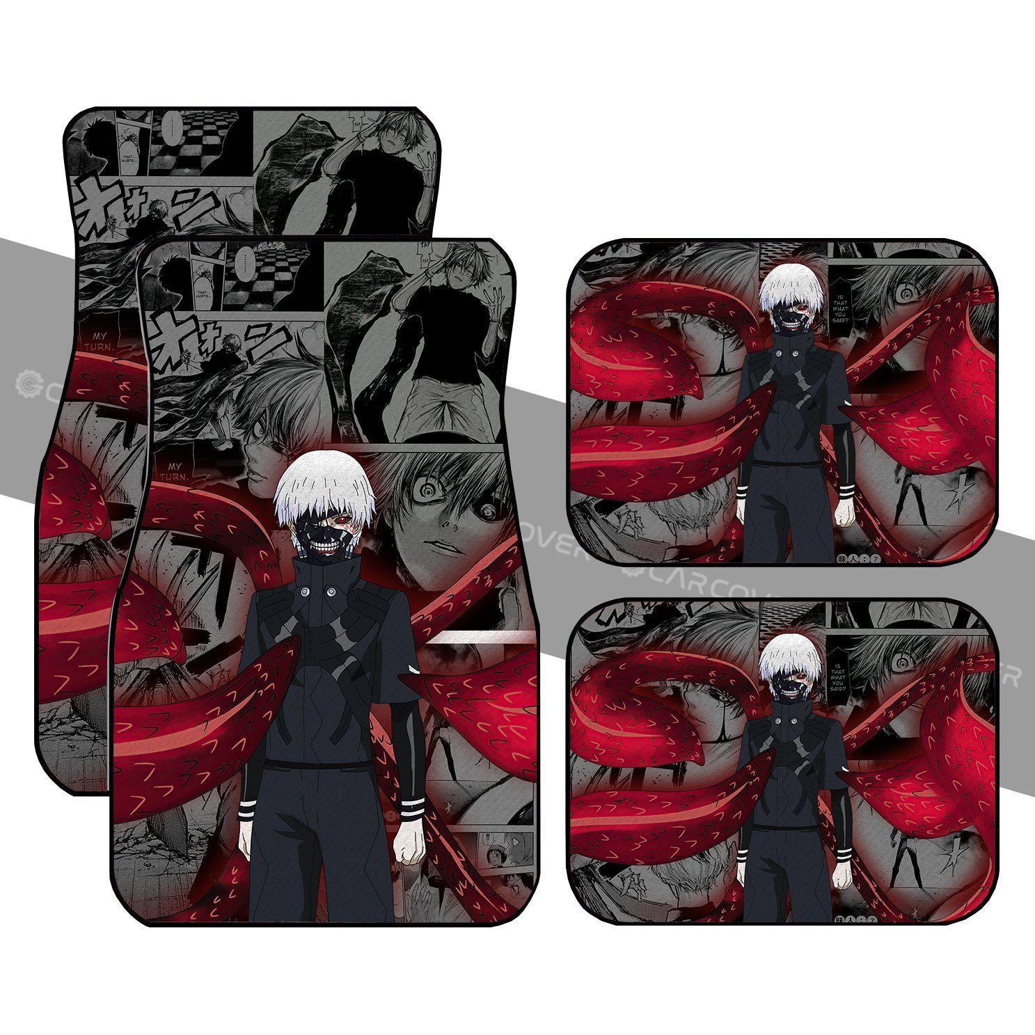 Ken Kaneki Kagune Car Floor Mats Custom Anime Tokyo Ghoul Car Accessories - Gearcarcover - 1