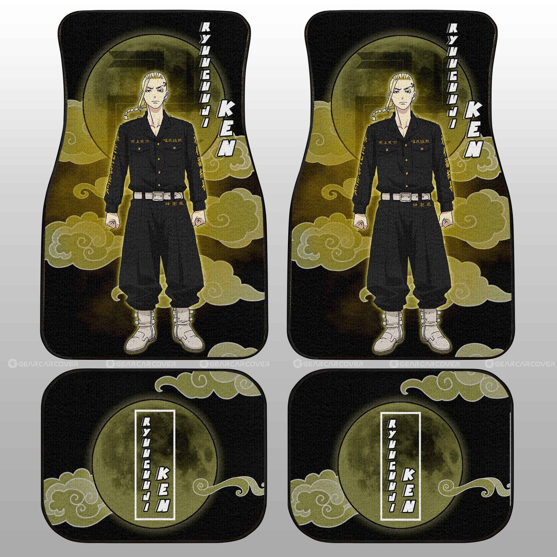 Ken Ryuguji Car Floor Mats Custom Tokyo Revengers Anime Car Interior Accessories - Gearcarcover - 2