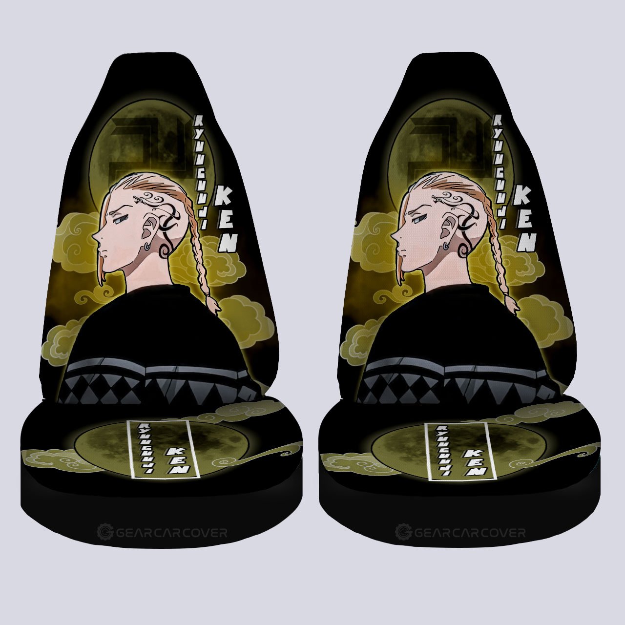 Ken Ryuguji Car Seat Covers Custom Tokyo Revengers Anime Car Interior Accessories - Gearcarcover - 4