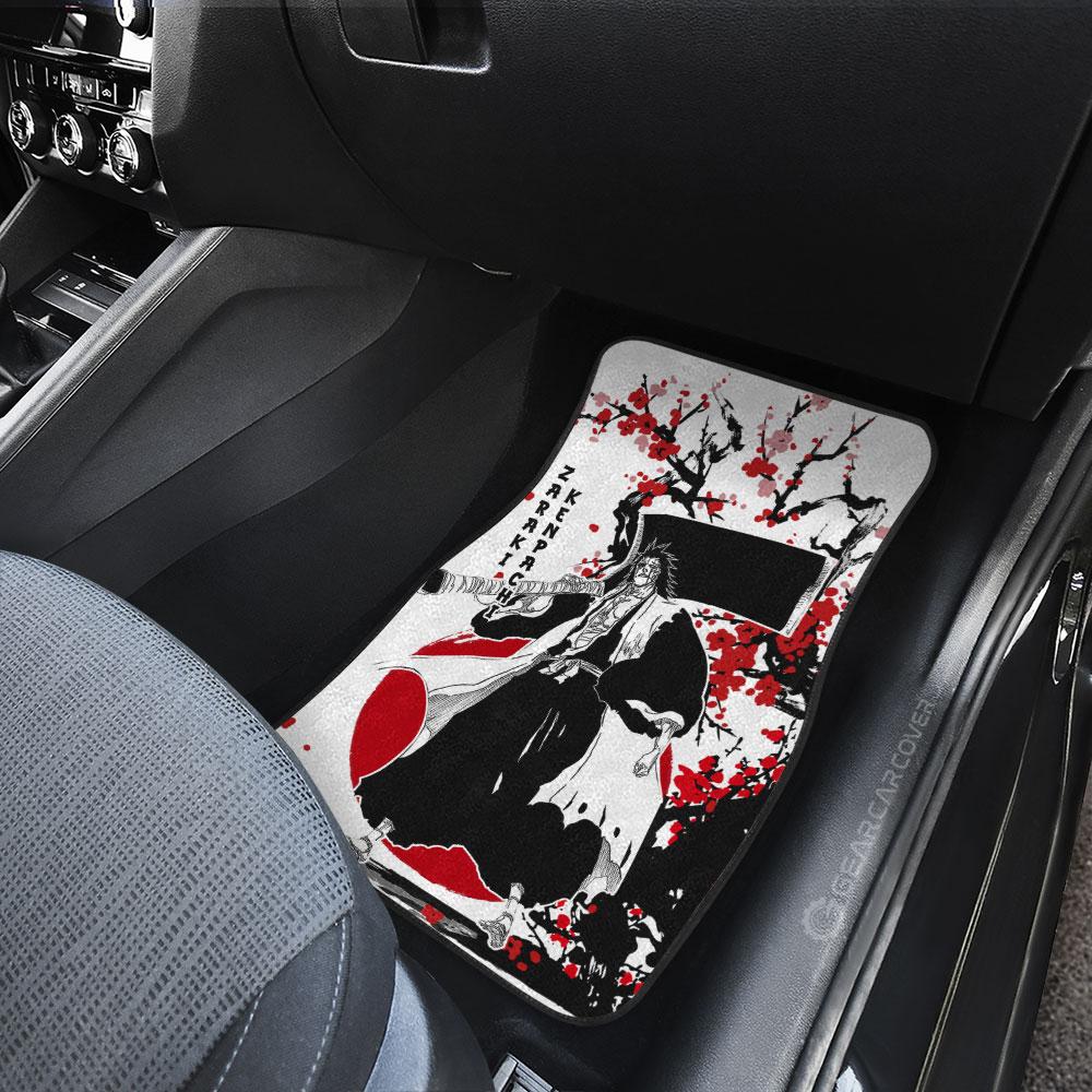 Kenpachi Zaraki Car Floor Mats Custom Japan Style Anime Bleach Car Interior Accessories - Gearcarcover - 4