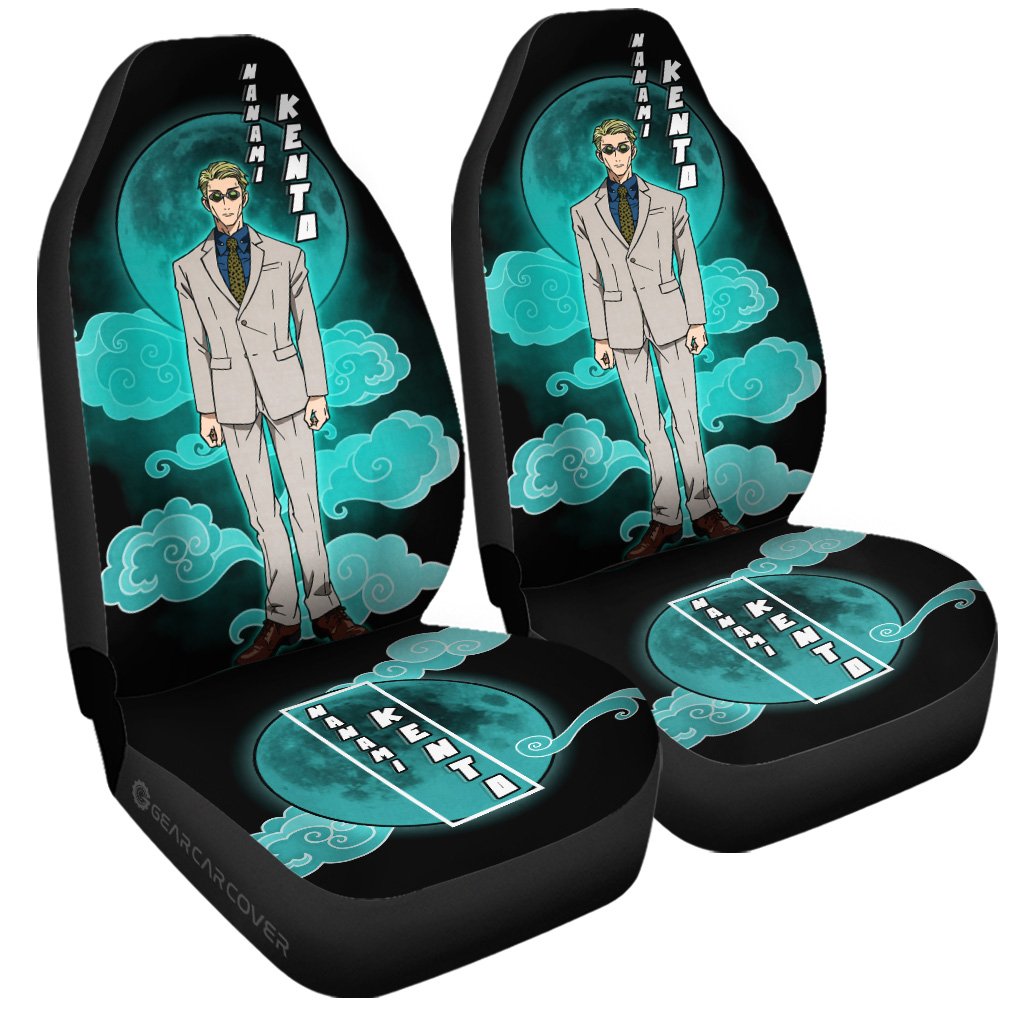 Kento Nanami Car Seat Covers Custom Jujutsu Kaisen Anime Car Interior Accessories - Gearcarcover - 3