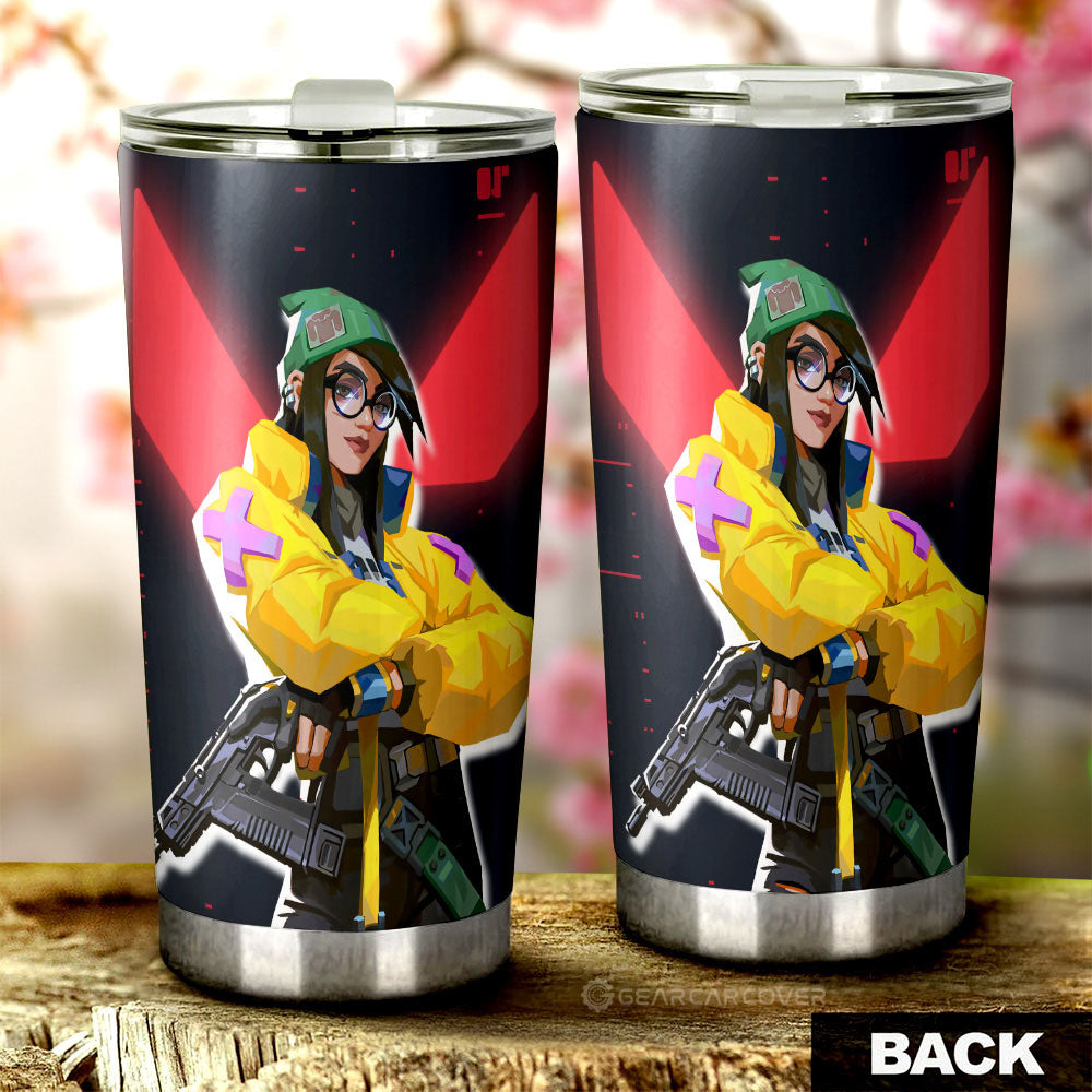 Killjoy Tumbler Cup Custom Valorant Agent - Gearcarcover - 3