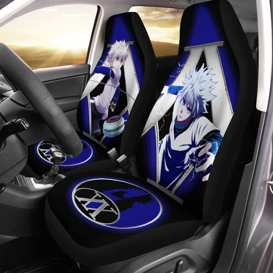 Killua Zoldyck Car Seat Covers Custom Hunter x Hunter Anime Car Accessories - Gearcarcover - 1