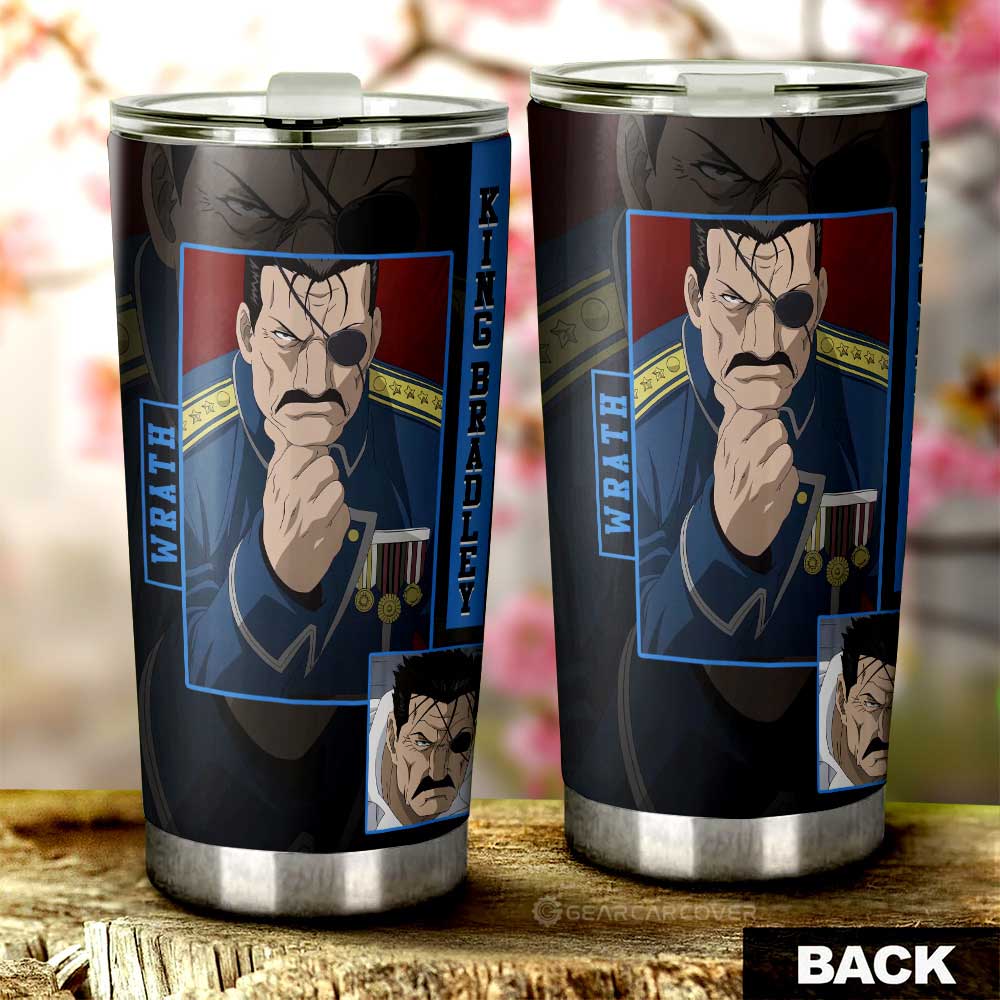 King Bradley Tumbler Cup Custom Fullmetal Alchemist Anime - Gearcarcover - 3