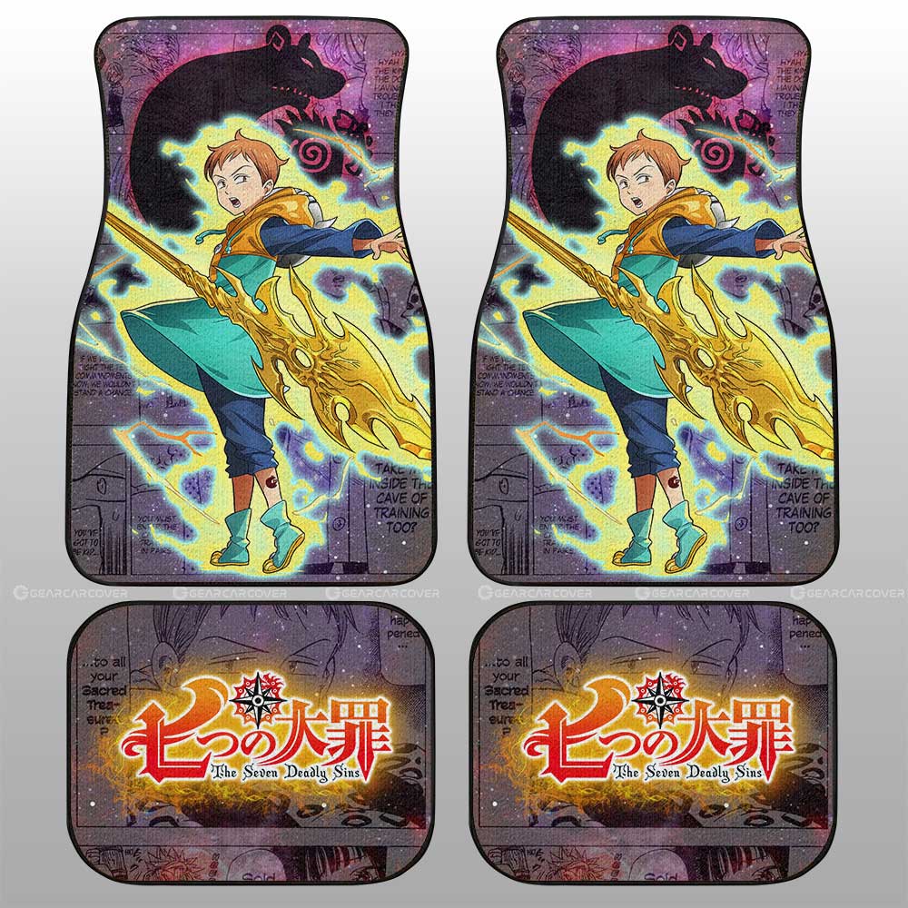 King Car Floor Mats Custom Seven Deadly Sins Anime Galaxy Manga Style - Gearcarcover - 2