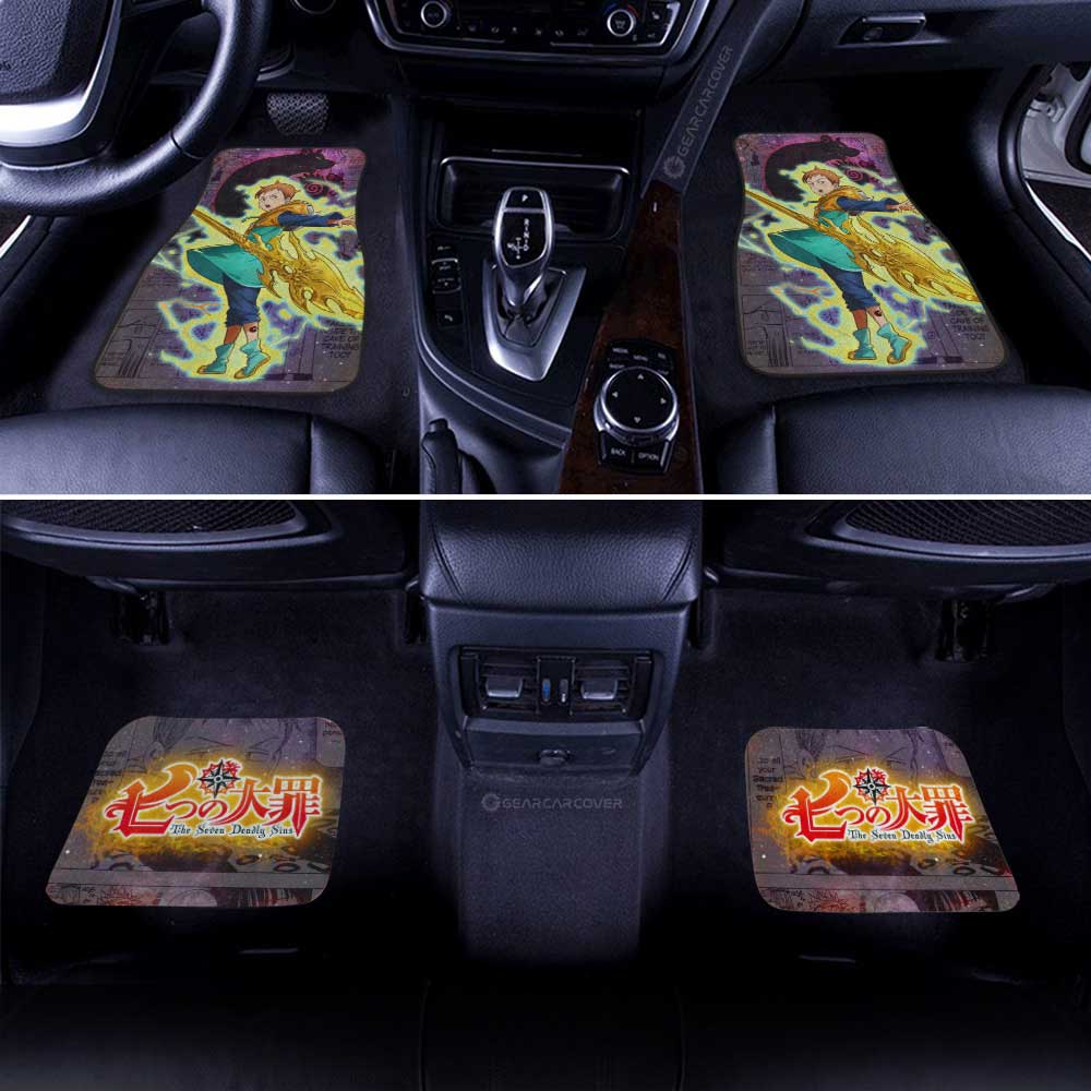 King Car Floor Mats Custom Seven Deadly Sins Anime Galaxy Manga Style - Gearcarcover - 3