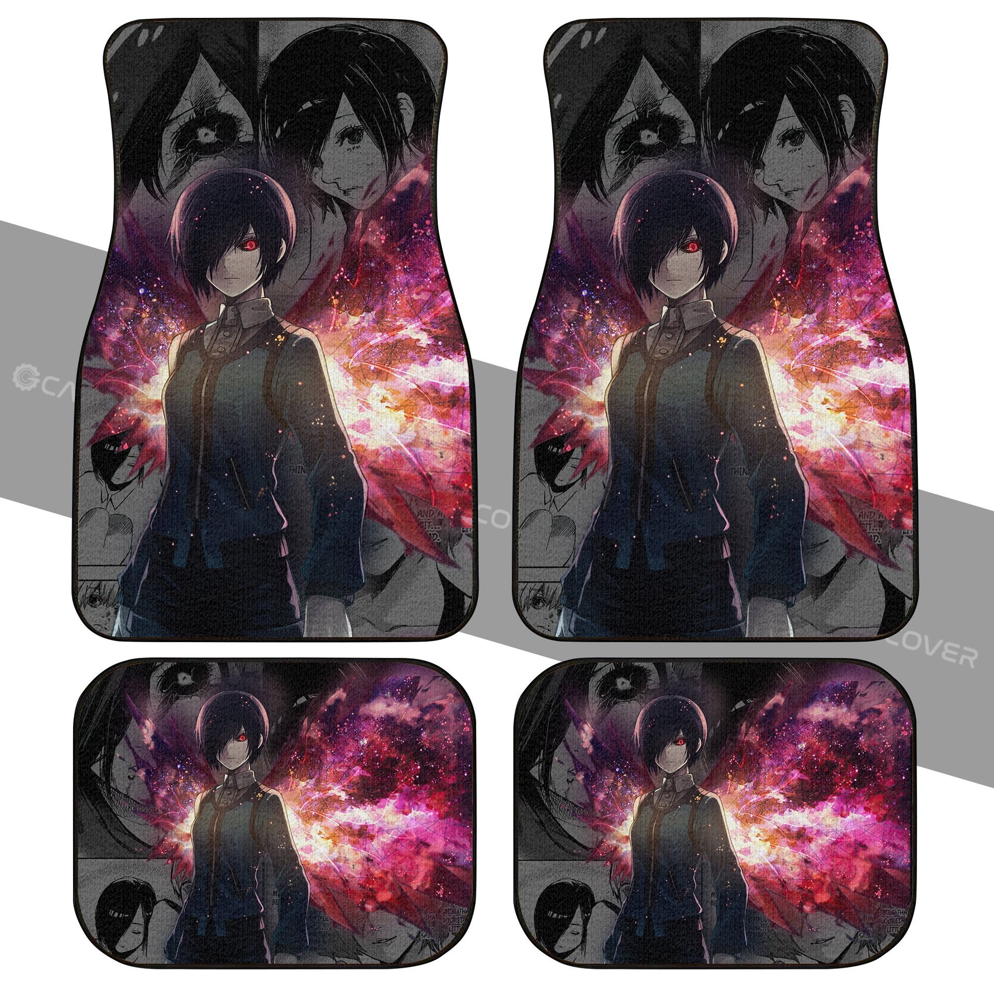 Kirishima Touka Car Floor Mats Custom Anime Tokyo Ghoul Car Interior Accessories - Gearcarcover - 2