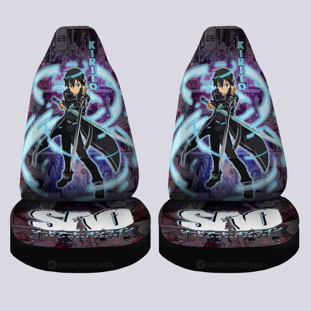 Kirito Car Seat Covers Custom Sword Art Online Anime Manga Galaxy Style - Gearcarcover - 4