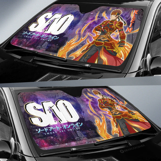 Klein Car Sunshade Custom Sword Art Online Anime Manga Galaxy Style - Gearcarcover - 2