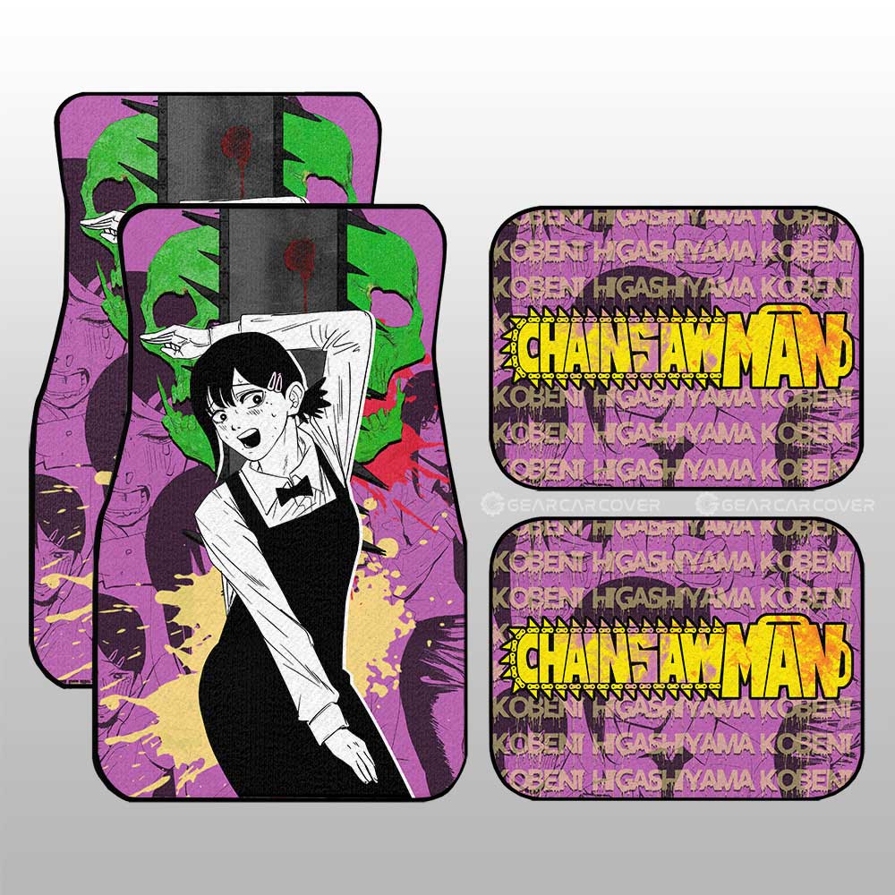 Kobeni Higashiyama Car Floor Mats Custom Chainsaw Man Anime Car Accessories - Gearcarcover - 3