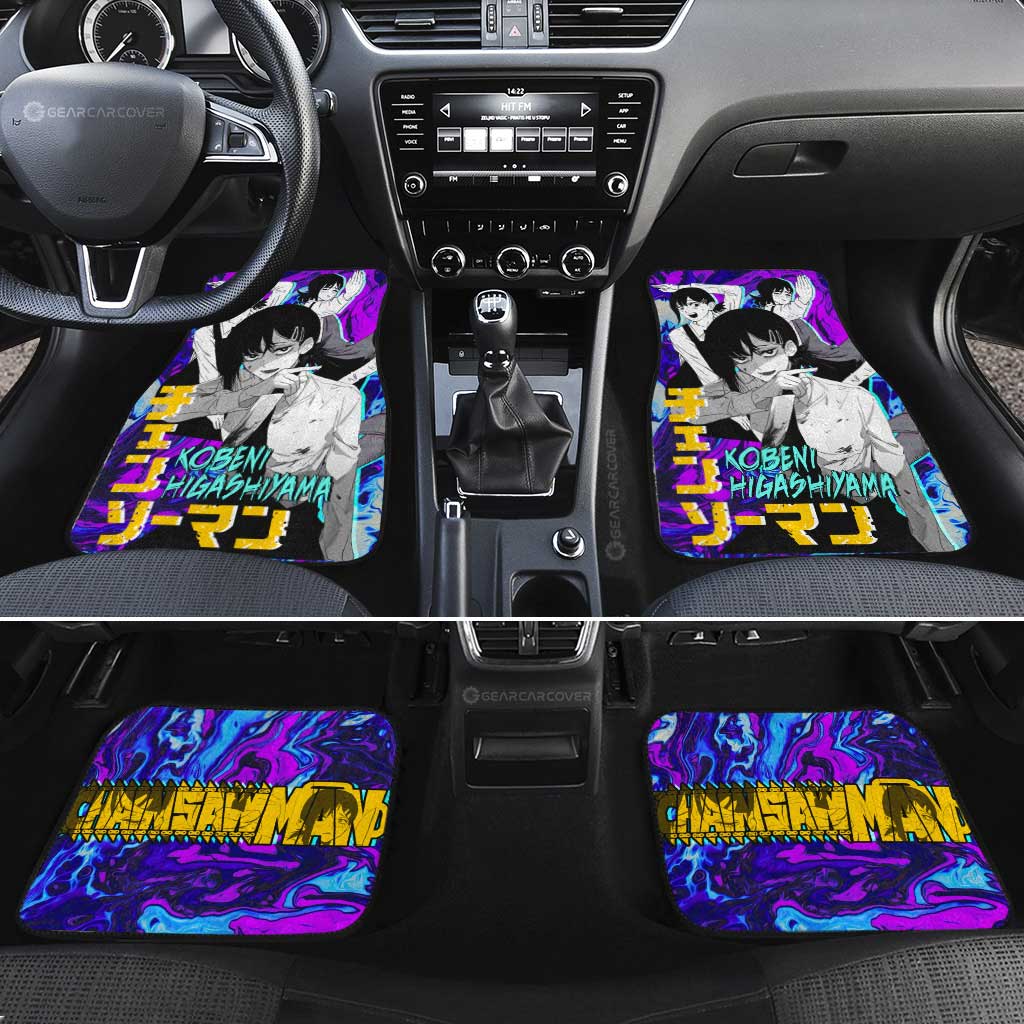 Kobeni Higashiyama Car Floor Mats Custom Chainsaw Man Anime - Gearcarcover - 2