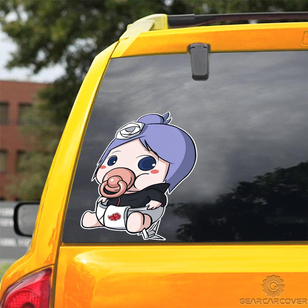 Konan Car Sticker Custom Akatsuki Member Naru Anime Car Accessories - Gearcarcover - 3
