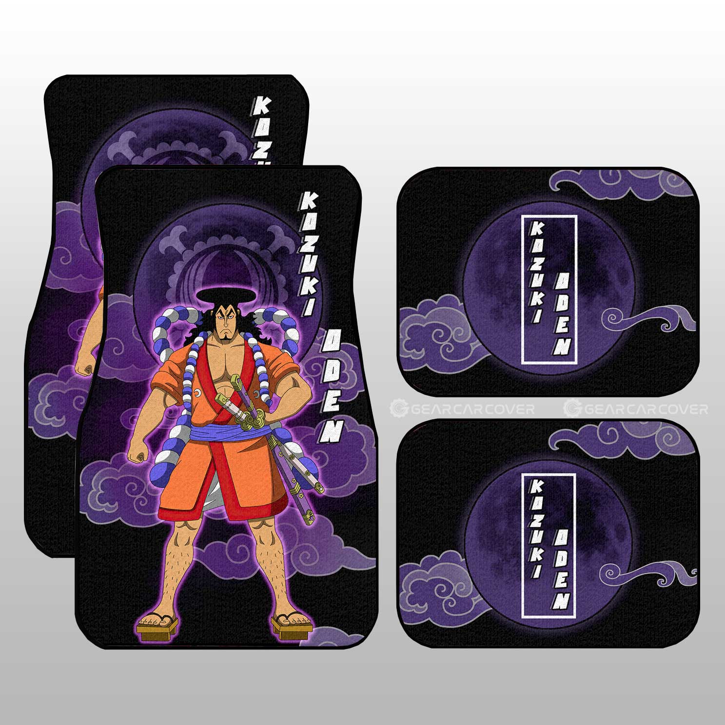 Kozuki Oden Car Floor Mats Custom For One Piece Anime Fans - Gearcarcover - 1