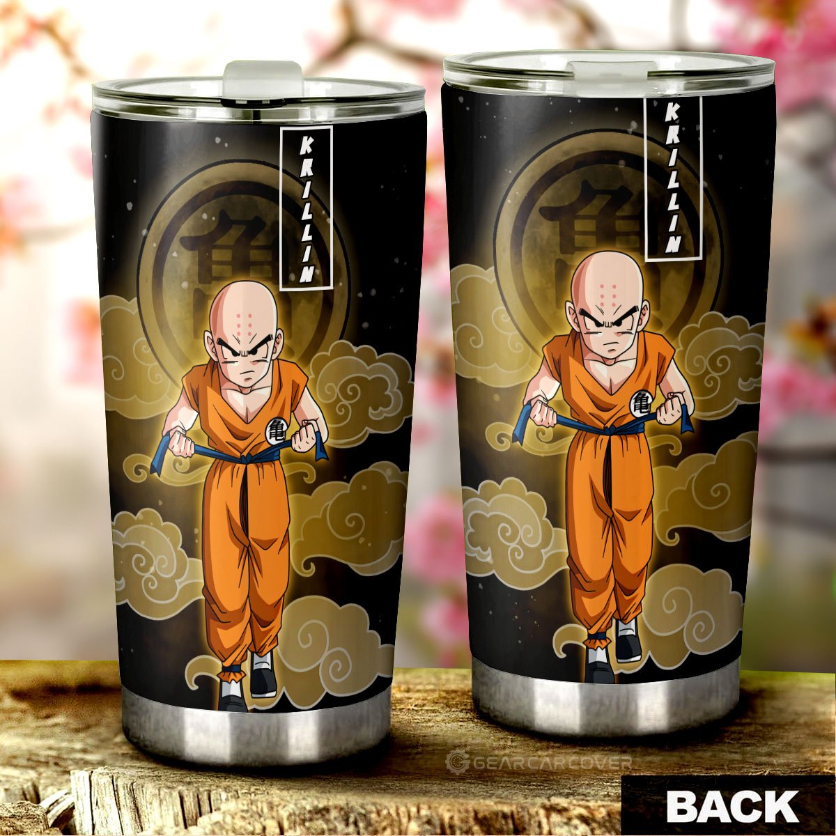 Krillin Tumbler Cup Custom Dragon Ball Anime Car Interior Accessories - Gearcarcover - 3