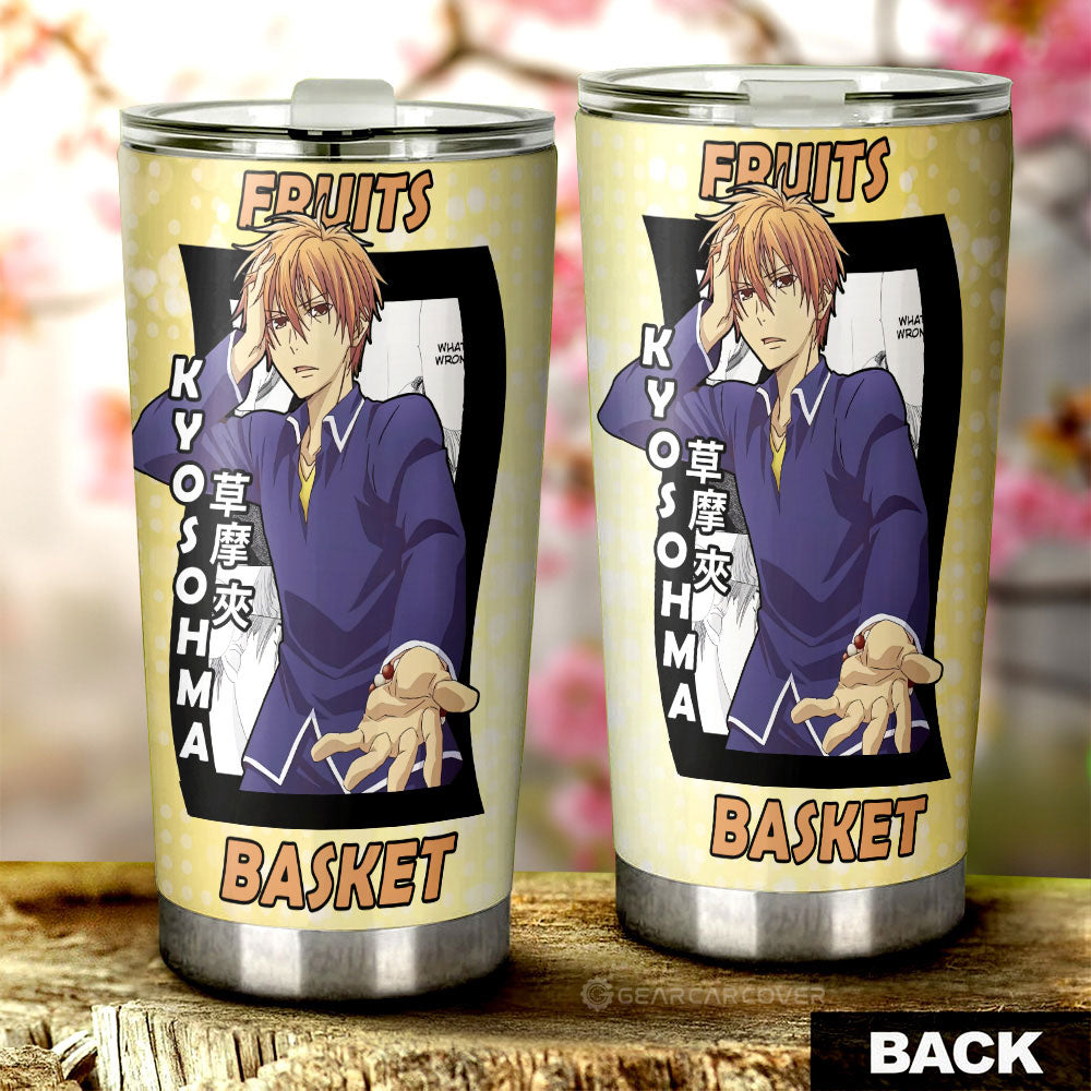 Kyo Sohma Tumbler Cup Custom Fruits Basket Anime Car Interior Accessories - Gearcarcover - 3
