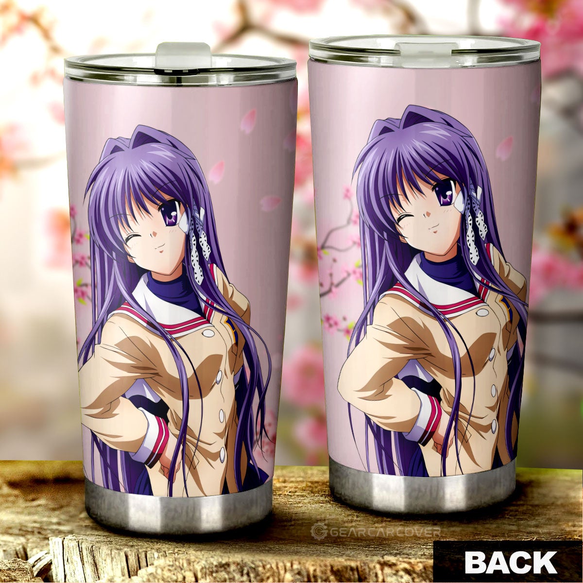 Kyou Fujibayashi Tumbler Cup Custom Clannad Anime Car Accessories - Gearcarcover - 3