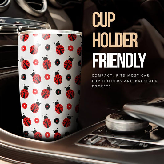 Ladybug Pattern Tumbler Stainless Steel - Gearcarcover - 2