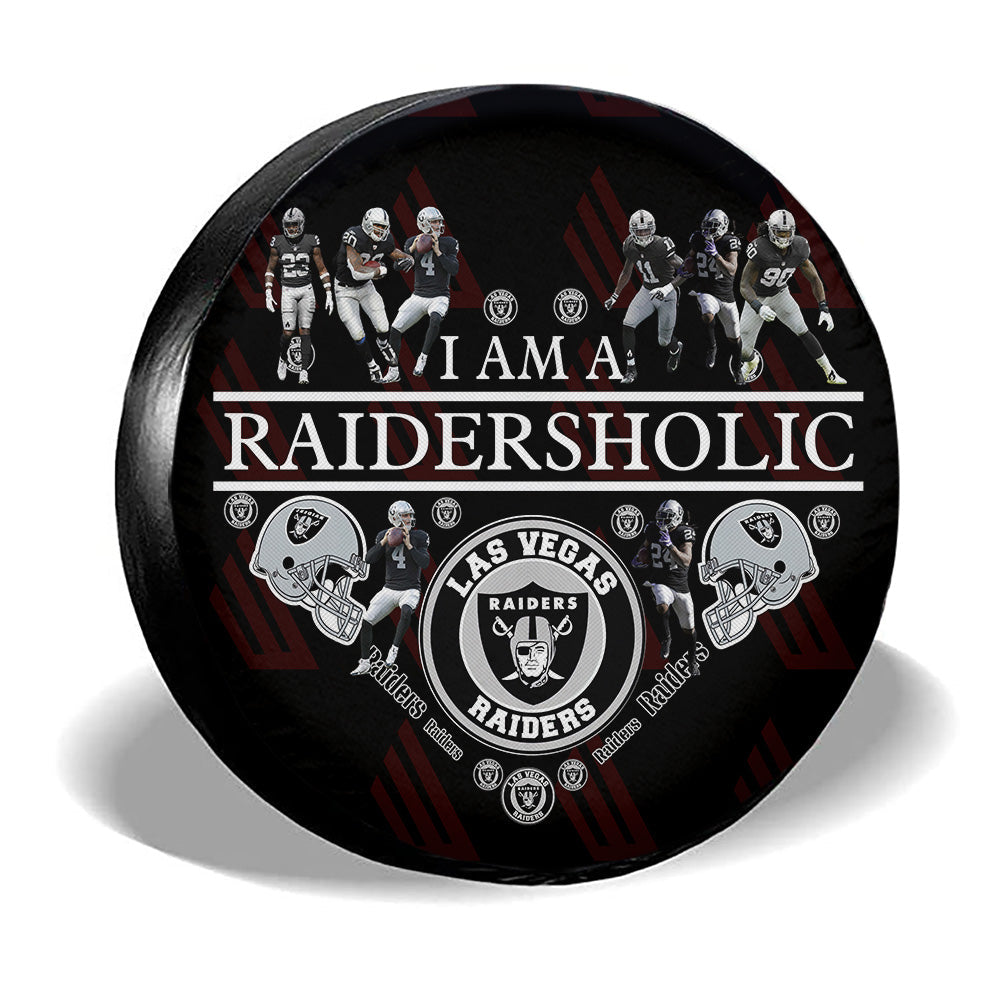 Las Vegas Raiders Spare Tire Cover Custom For Holic Fans - Gearcarcover - 3