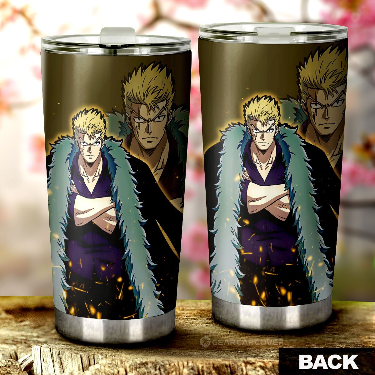 Laxus Dreyar Tumbler Cup Custom Fairy Tail Anime - Gearcarcover - 3
