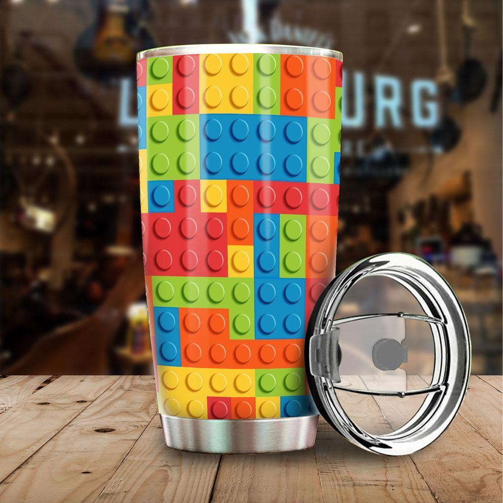 Lego Tumbler Stainless Steel Pattern - Gearcarcover - 2