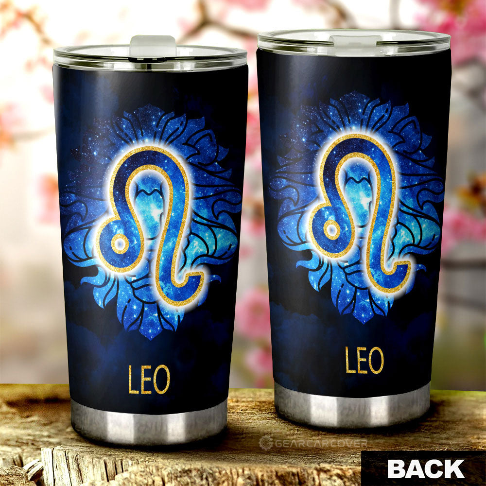 Leo Tumbler Cup Custom Zodiac Car Interior Accessories - Gearcarcover - 3