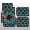 Leopard Sunflower Car Floor Mats Custom Car Decoration - Gearcarcover - 1
