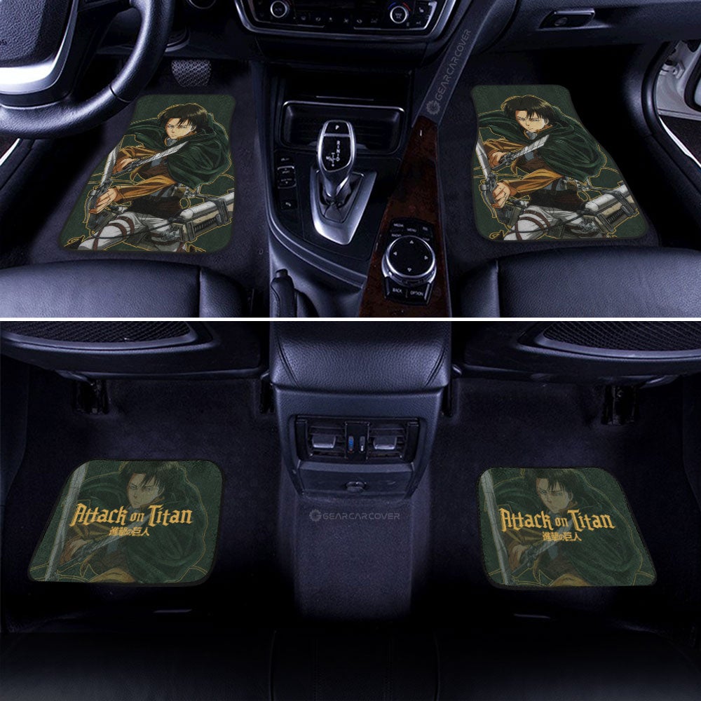 Levi Ackerman Car Floor Mats Custom Attack On Titan Anime - Gearcarcover - 3