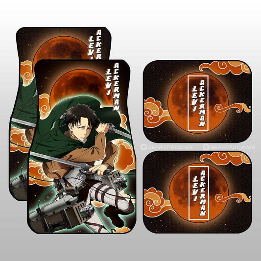 Levi Ackerman Car Floor Mats Custom Attack On Titan Anime - Gearcarcover - 1
