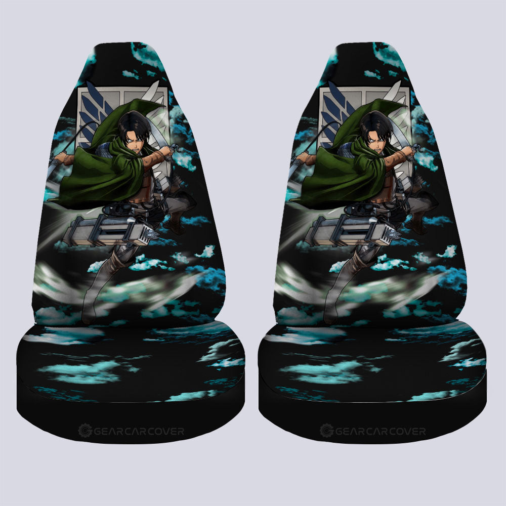 Levi Ackerman Car Seat Covers Custom Attack On Titan Anime Car Accessories - Gearcarcover - 2